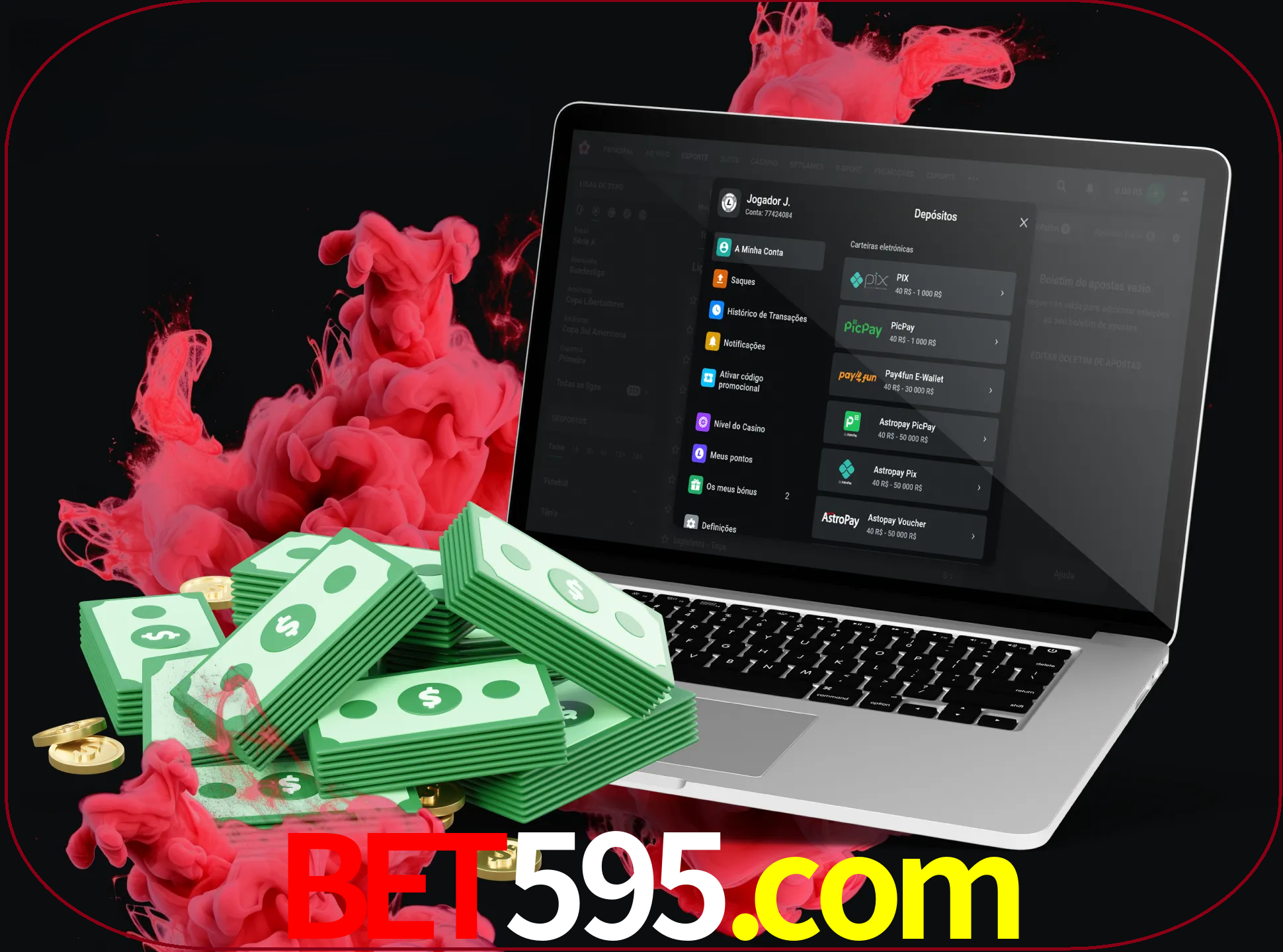 Para efetuar um depósito na sua conta bet595, basta escolher o método de depósito e especificar o montante.