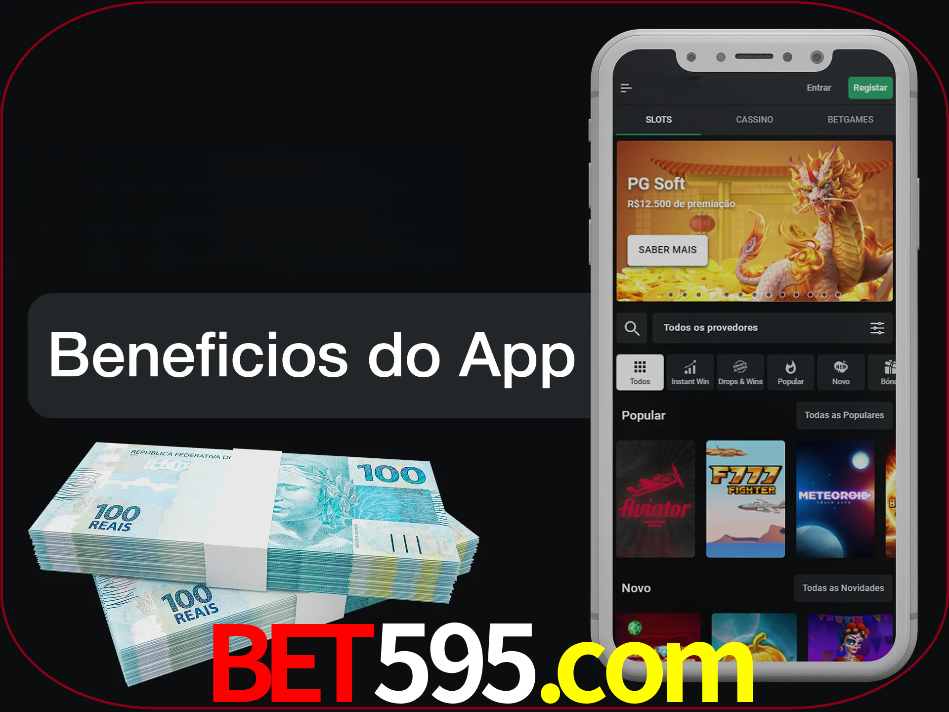 Obtenha todos os benefícios usando o aplicativo.